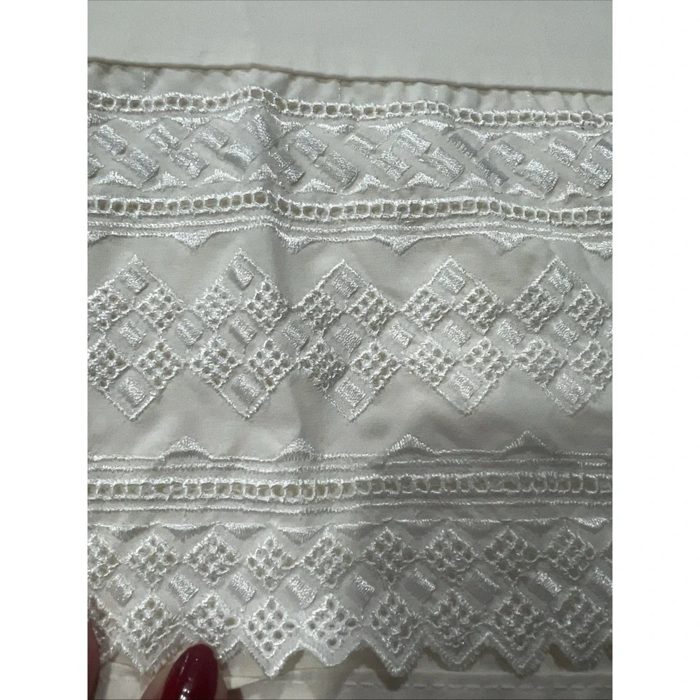 Cannon Mills Queen Flat Sheet  Beige No Iron Cotton Blend Made USA 98X89